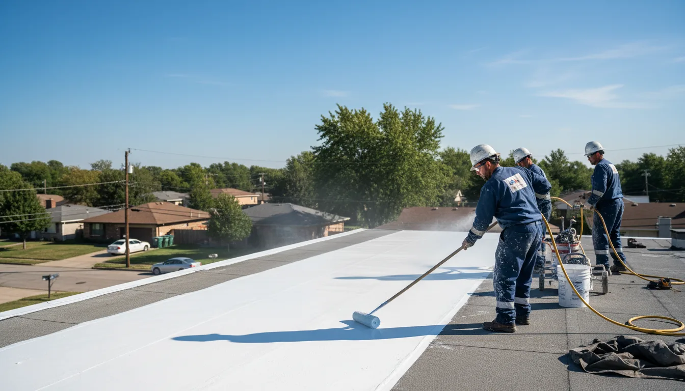 Commercial roof coating in Zieglerville, PA near me